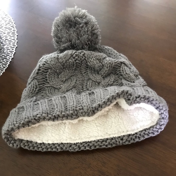 Grey Pom Beanie - Picture 2 of 2
